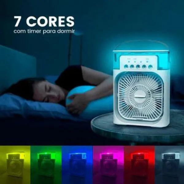 Ventilador com Umidificador de Ar Portátil + Brinde (Compre 1 leve 2)