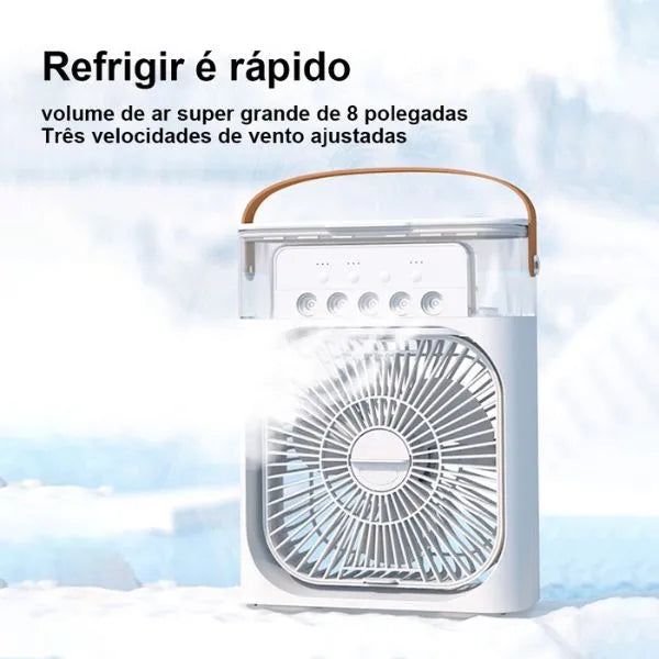 Ventilador com Umidificador de Ar Portátil + Brinde (Compre 1 leve 2)