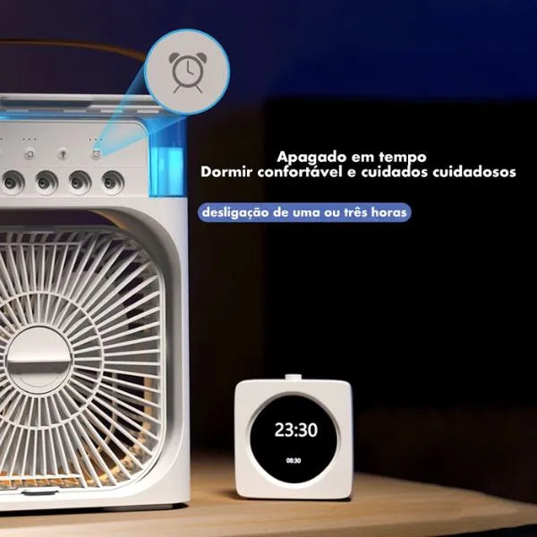 Ventilador com Umidificador de Ar Portátil + Brinde (Compre 1 leve 2)