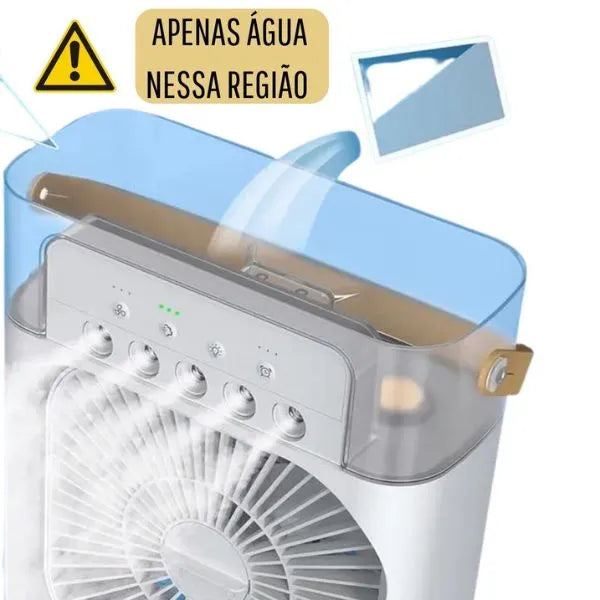 Ventilador com Umidificador de Ar Portátil + Brinde (Compre 1 leve 2)