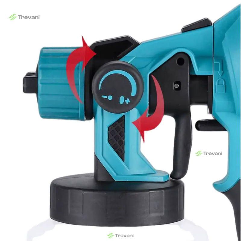 Pulverizador de Tinta 1000ml Elétrico de 200W + BRINDE HOJE (2 Baterias Extras)