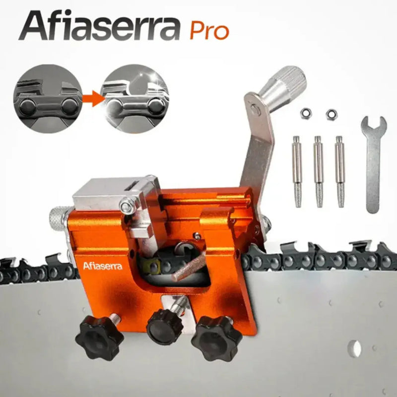 AfiaSerra: Afiador de Corrente para Motosserra + BRINDE (Kit Ferramentas Profissional)