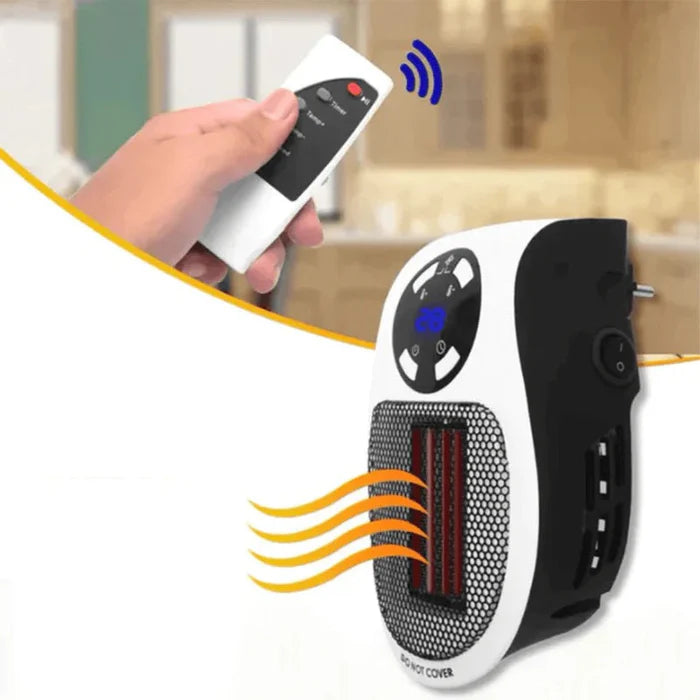 Aquecedor Elétrico Portátil para Tomada com Controle Remoto + OFERTA EXCLUSIVA