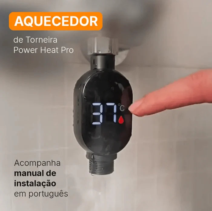 Aquecedor de Água Elétrico Bivolt - Temperatura Máxima 60 °C + BRINDE EXCLUSIVO