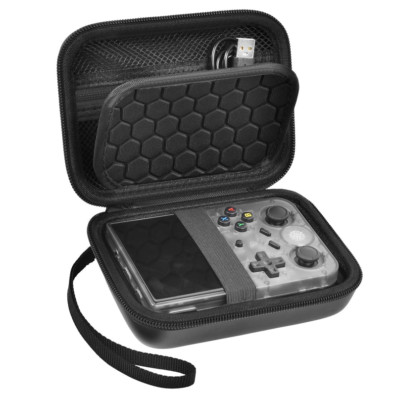 Portátil R36S - 30 Mil Jogos de 25 Consoles + BRINDE HOJE (Estojo de Armazenamento de Couro)