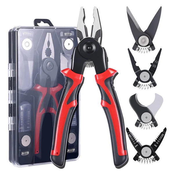 Alicate Multifuncional 5 em 1 + BRINDE (Maleta Porta Ferramentas de Alta Capacidade)