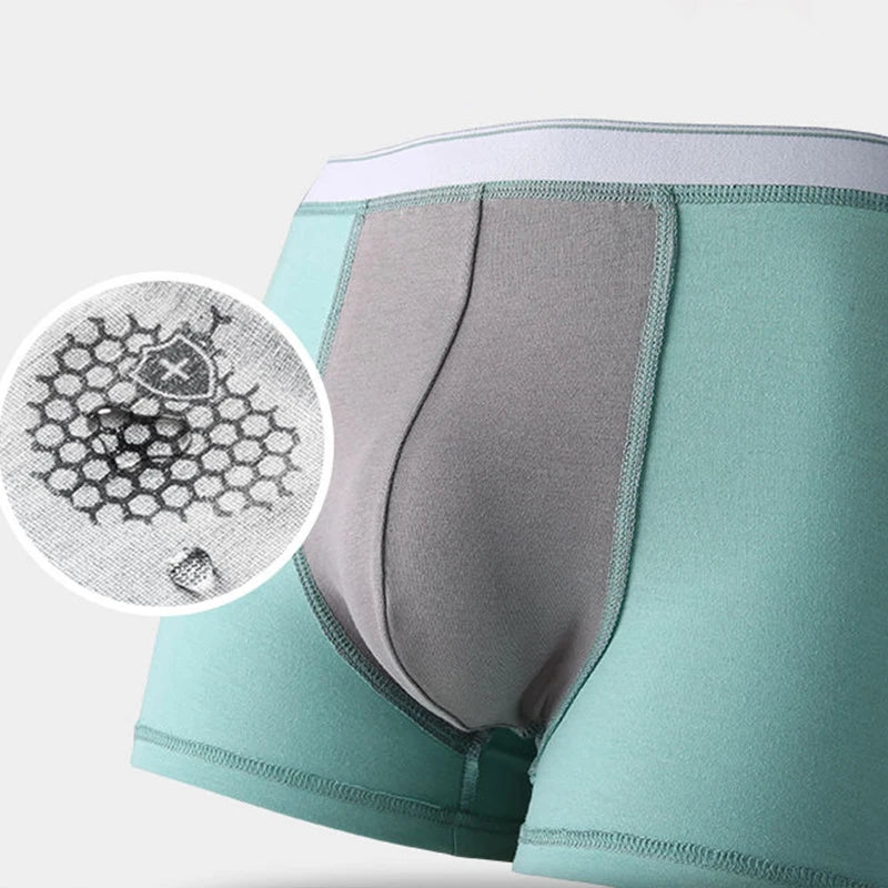 Miiow 3 pçs algodão dos homens calcinha respirável homem boxershorts grafeno antibacteriano cuecas boxer troncos
