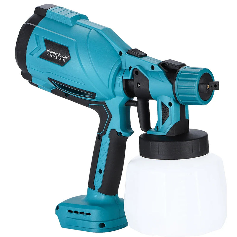 Pulverizador de Tinta 1000ml Elétrico de 200W + BRINDE HOJE (2 Baterias Extras)