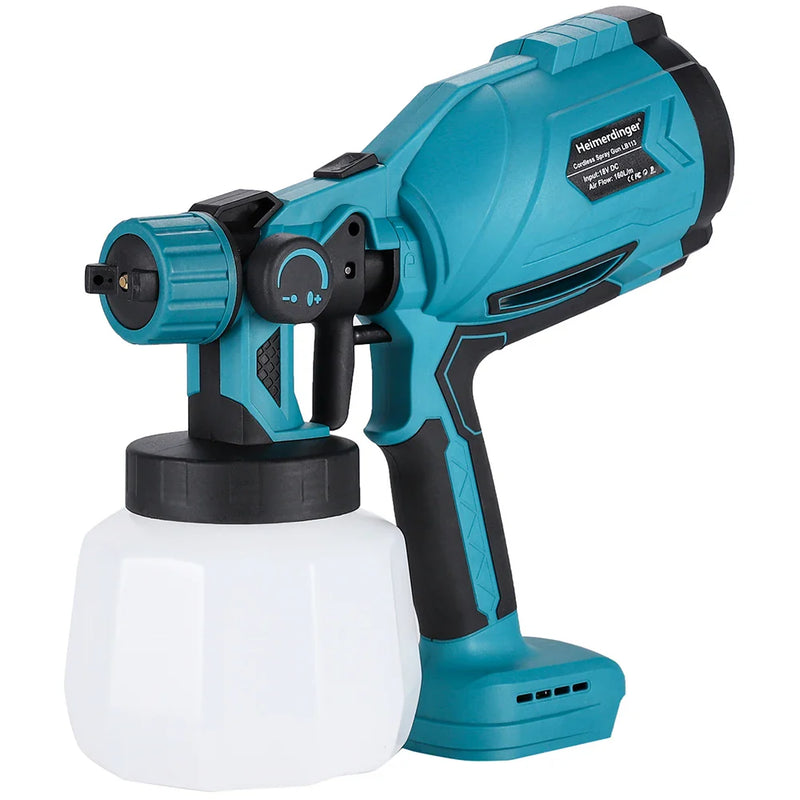 Pulverizador de Tinta 1000ml Elétrico de 200W + BRINDE HOJE (2 Baterias Extras)