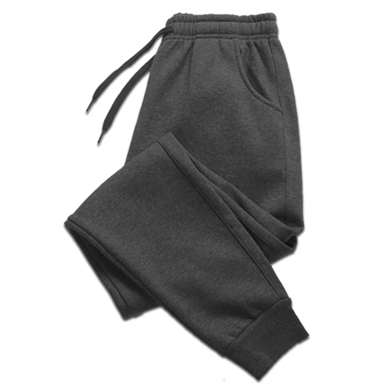 2023 calças compridas das mulheres dos homens outono e inverno casual velo sweatpants calças esportivas macias calças de jogging S-4XL