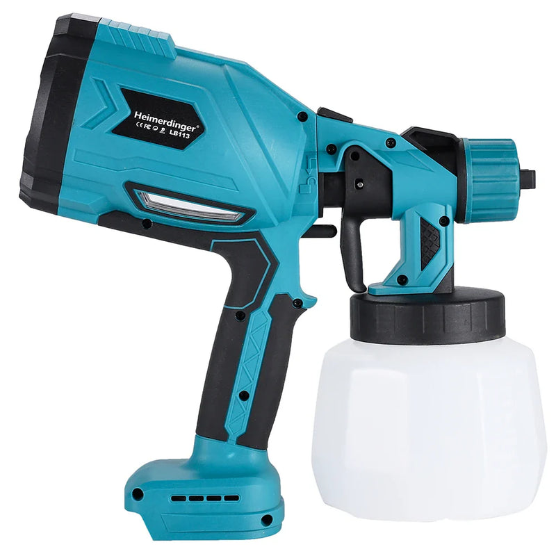 Pulverizador de Tinta 1000ml Elétrico de 200W + BRINDE HOJE (2 Baterias Extras)