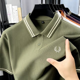 Camisa Polo Masculina de Algodão com Bordado Elegante