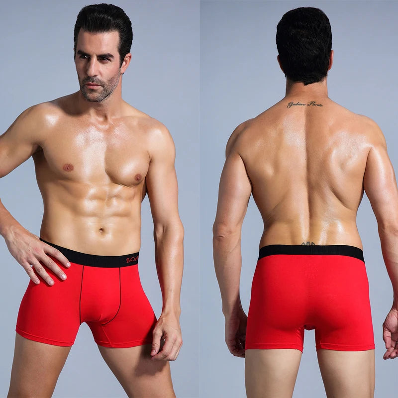4 pçs boxers de algodão para homem roupa interior deslizamento de alta qualidade calcinha masculina sexy homme cuecas boxer shorts calecon troncos