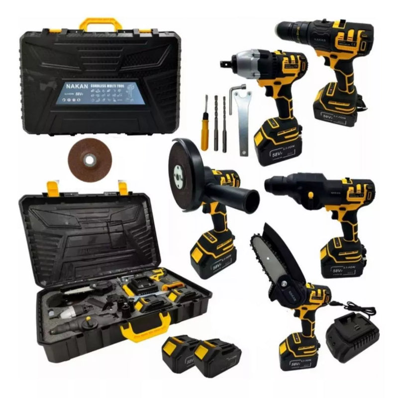 Kit Multi Ferramentas a Bateria - Bivolt 5 em 1